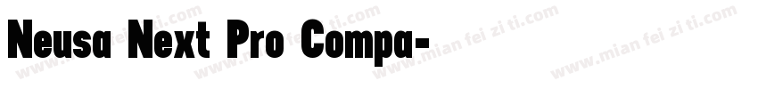 Neusa Next Pro Compa字体转换